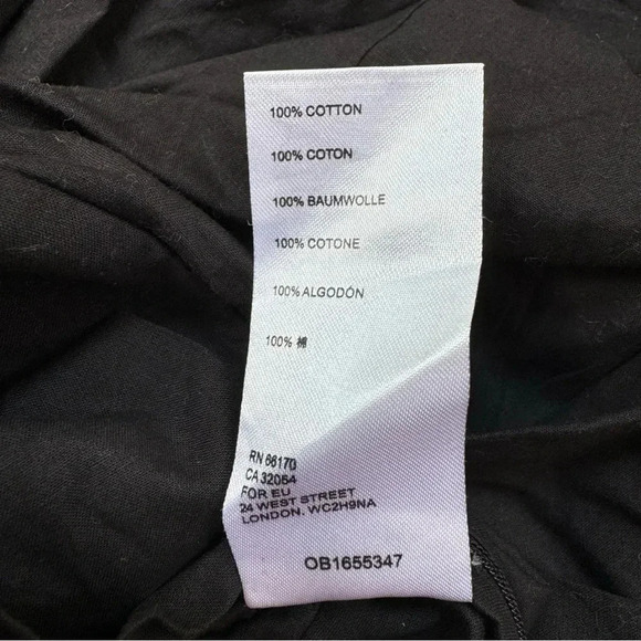 New Free People Danelle Set Two Piece Wide Leg Pants Crop Top Ruffle Black - Picture 13 of 17